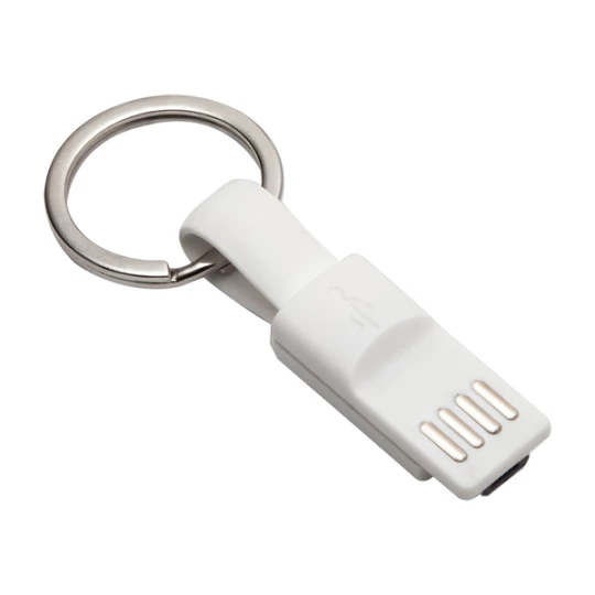Brelok - kabelek USB Hook Up, biały