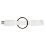 Brelok - kabelek USB Hook Up, biały