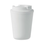Kubek wielorazowy z recyklingu z PP 300 ml Tridus, biały