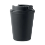 Kubek wielorazowy z recyklingu z PP 300 ml Tridus, czarny
