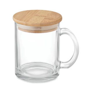 Szklany kubek 300 ml recykling Celestial, przezroczysty
