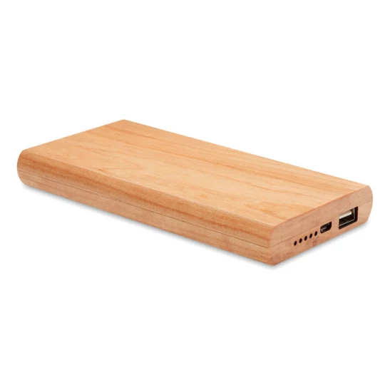 Powerbank 4000mAh w obudowie z bambusa