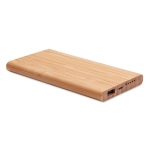 Powerbank Bambusowy z ładowarką indukcyjną 6000mAh