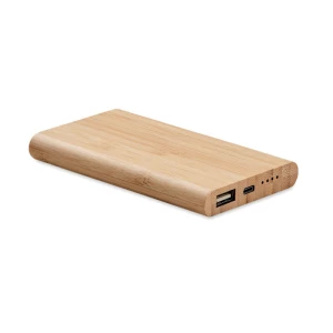 Powerbank w bambusowej obudowie do graweru logo 4000 mAh