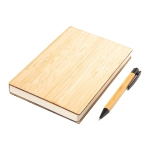 Notes w bambusowej oprawie Lorca, brązowy