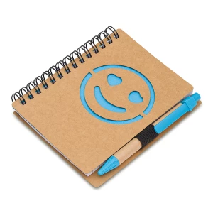 Notes Reklamowy Smile, jasnoniebieski