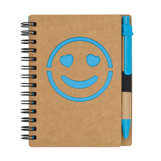 Notes Reklamowy Smile, jasnoniebieski