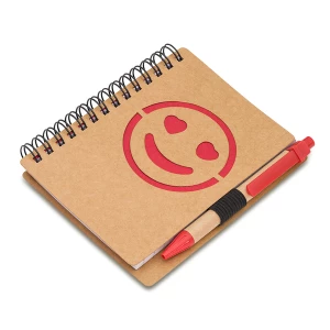 Notes Reklamowy Smile, czerwony