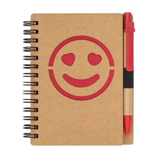 Notes Reklamowy Smile, czerwony