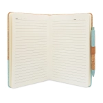 Elegancki notes z nadrukiem, Tossa, zielony