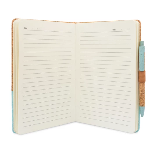 Elegancki notes z nadrukiem, Tossa, zielony