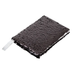Reklamowy notes 120x180/80k linia Sequin, czarny