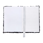 Reklamowy notes 120x180/80k linia Sequin, czarny
