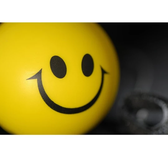 Antystres jo-jo Happy, żółty