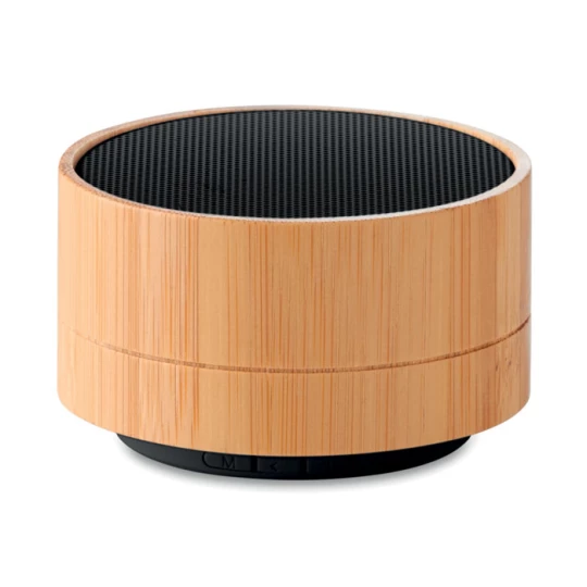 Głośnik bambusowy z grawerem Sound bamboo, czarny