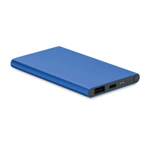 Reklamowy Power Bank 4000 mAh type-C, niebieski