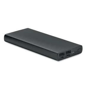 Powerbank z nadrukiem 10000 mAh Powerflat 8 c, czarny