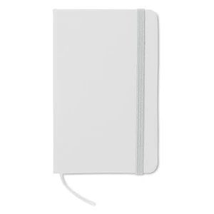 Firmowy notes A6 w linie Notelux, biały