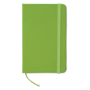 Firmowy notes A6 w linie Notelux, limonkowy