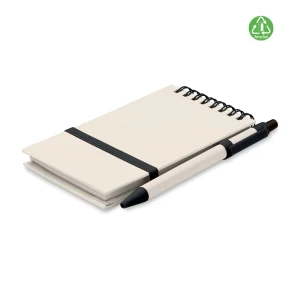 Notesy A6 z kartonu po mleku Mito set, czarny