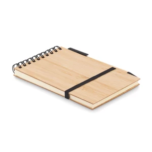 Notes A6 z bambusową okładką