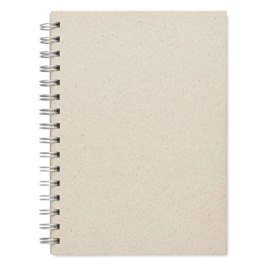 Notes A5 kratkę, papier z trawy Grass book