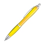Długopis z nadrukiem logo, plastikowy, żółty