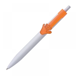 Długopis plastikowy CrisMa Smile Hand, pomarańczowy