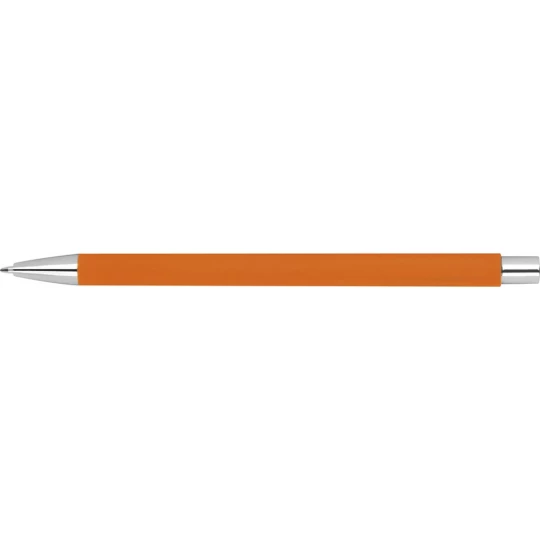 Długopis metalowy pomarańczowy, Soft Touch