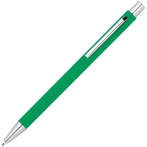 Długopis metalowy zielony, Soft Touch