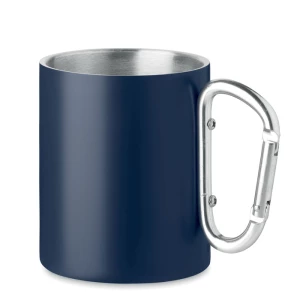Metalowy dwuścienny kubek300ml Trumba, dark navy