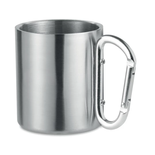 Metalowy kubek 220ml Trumbo, srebrny