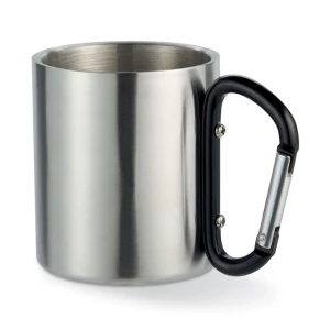 Metalowy kubek 220ml Trumbo, czarny
