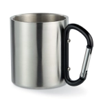 Metalowy kubek 220ml Trumbo, czarny