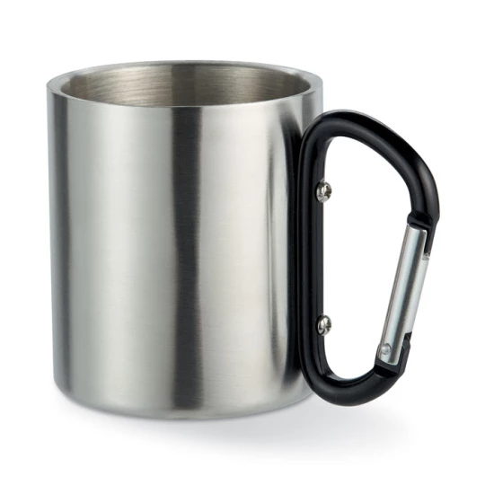 Metalowy kubek 220ml Trumbo, czarny