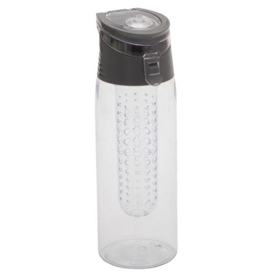 Bidon z Pojemnikiem na Owoce Mint 700 ml, szary/transparentny
