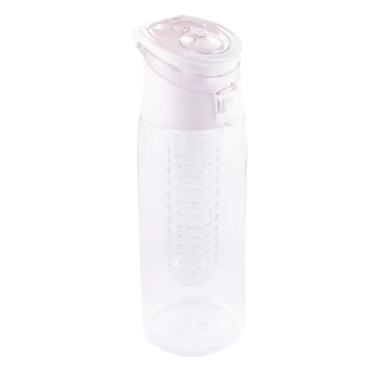 Bidon z logo Frutello 700 ml, biały/transparentny