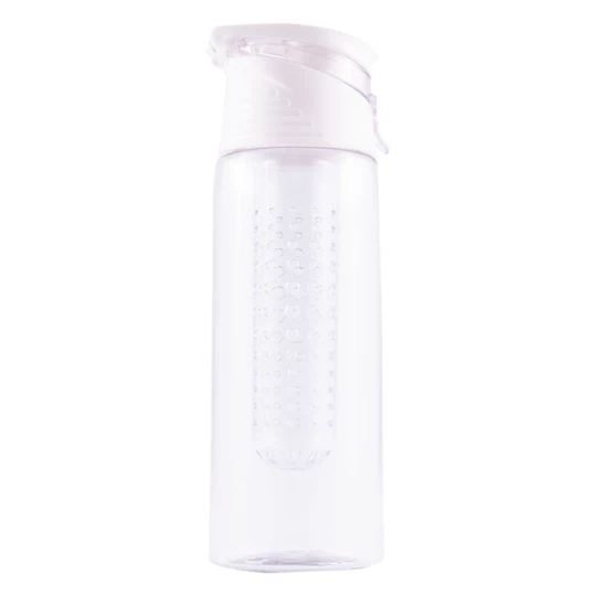Bidon z logo Frutello 700 ml, biały/transparentny