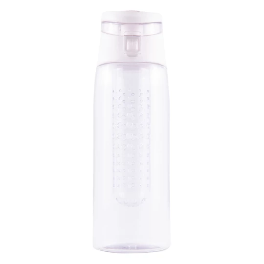 Bidon z logo Frutello 700 ml, biały/transparentny