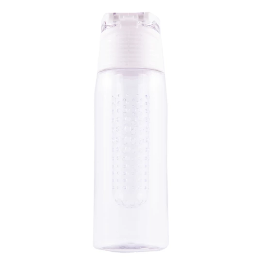 Bidon z logo Frutello 700 ml, biały/transparentny