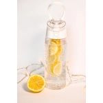 Bidon z logo Frutello 700 ml, biały/transparentny