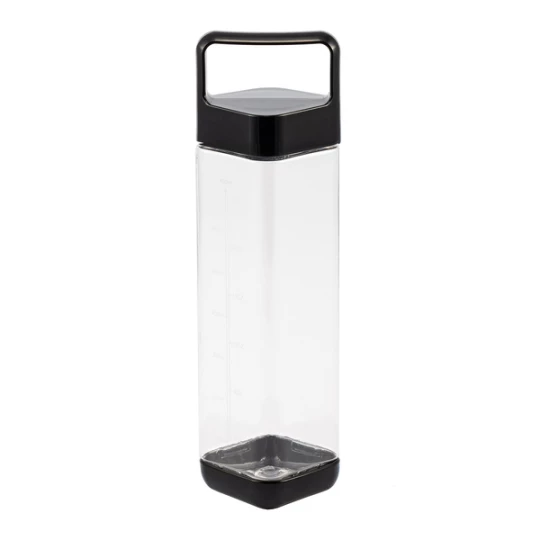 Bidon z Nadrukiem Feelsofine 800 ml, transparentny/czarny