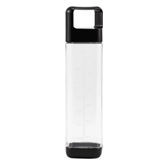Bidon z Nadrukiem Feelsofine 800 ml, transparentny/czarny