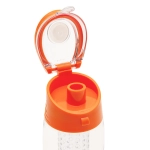 Bidon z logo Frutello 700 ml, pomarańczowy/transparentny