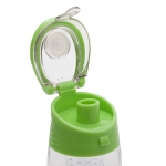 Bidon z logo Frutello 700 ml, zielony/transparentny