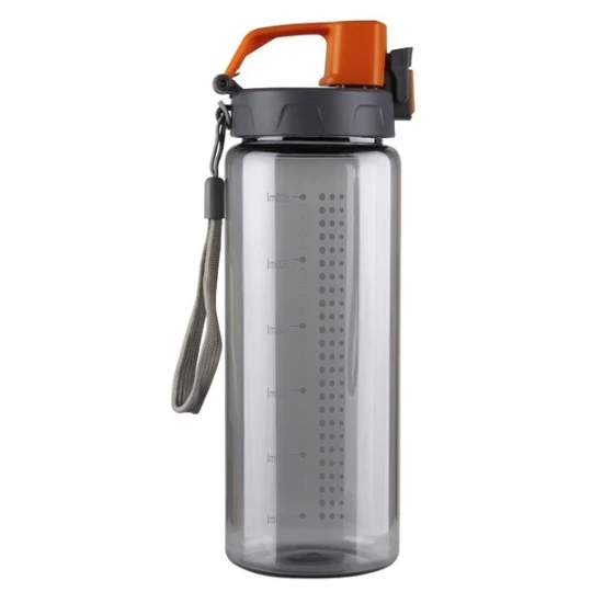 Bidon reklamowy Feelsogood 600 ml, pomarańczowy/szary