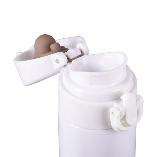 Kubek termiczny z logo Moline 350 ml, biały