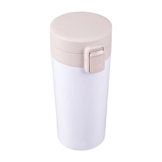 Kubek termiczny Casper z logo, 350 ml, biały