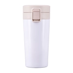 Kubek termiczny Casper z logo, 350 ml, biały