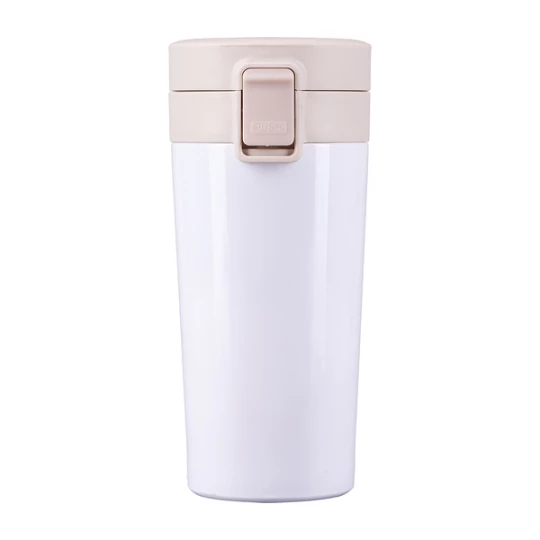 Kubek termiczny Casper z logo, 350 ml, biały